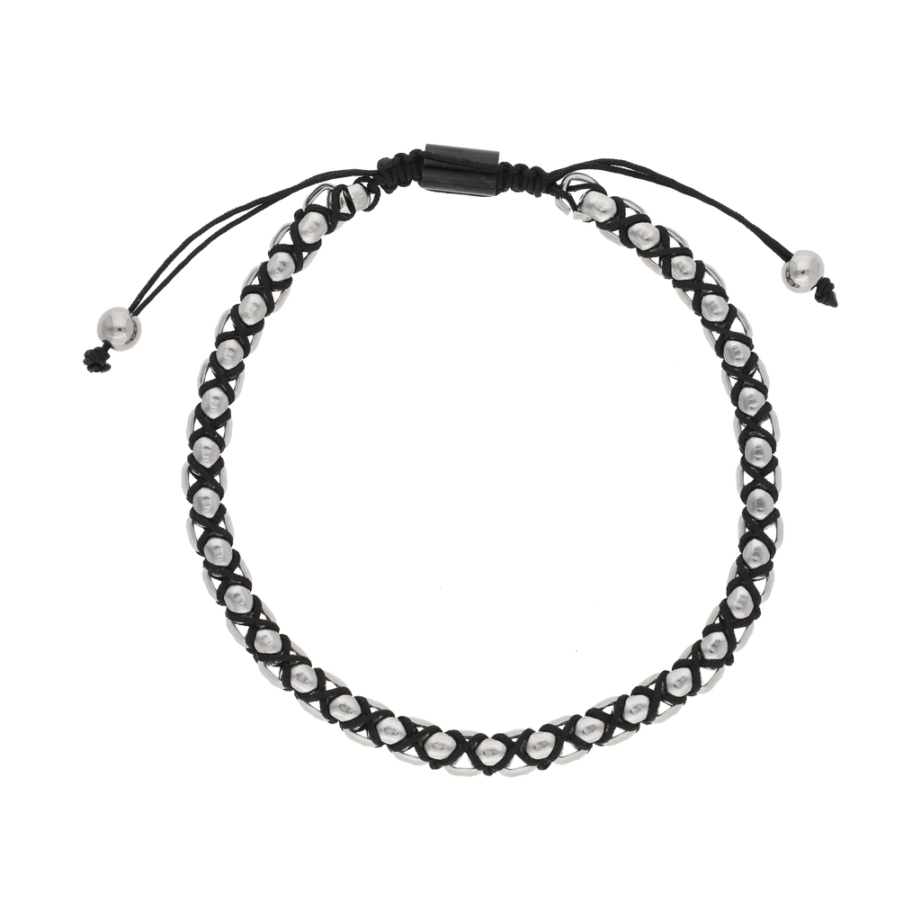Pulsera hilo trenzado acero