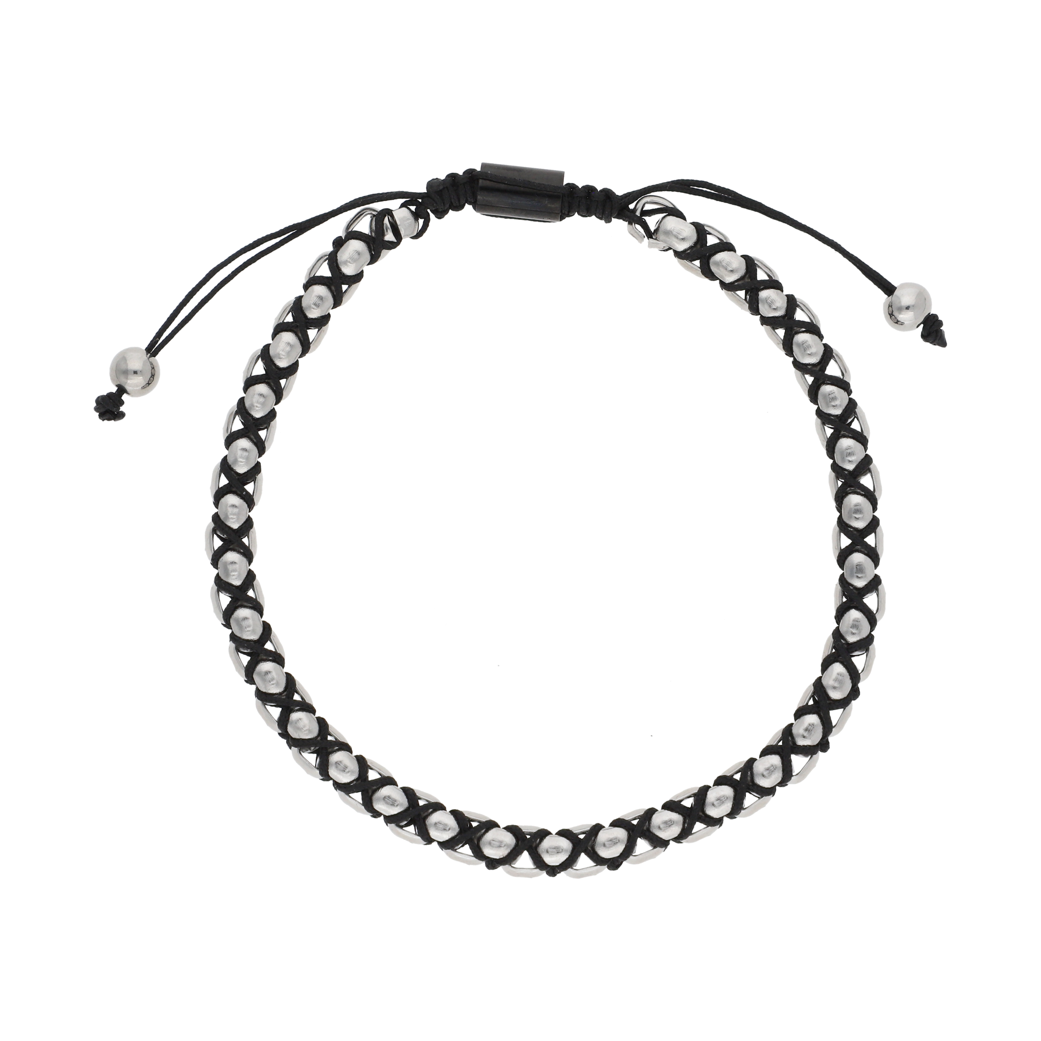 Pulsera hilo trenzado acero