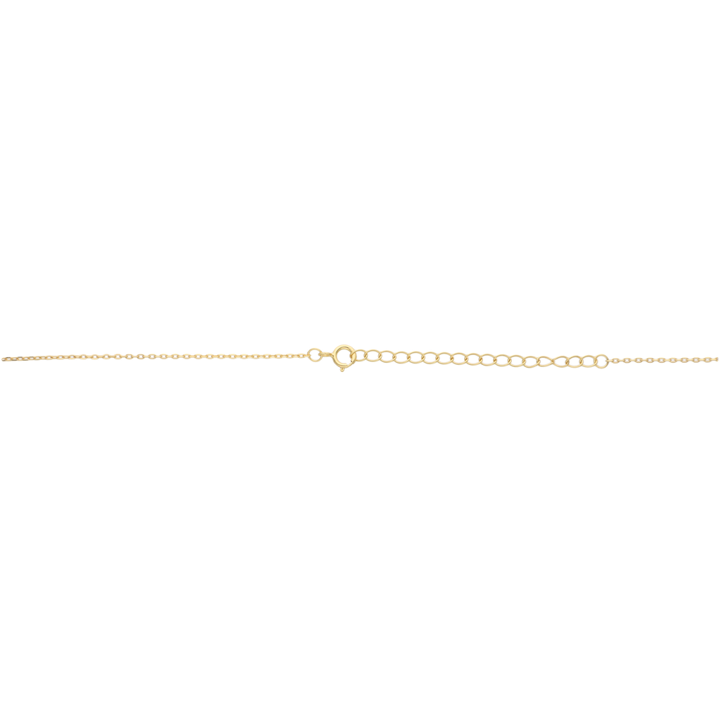 Collar Milagrosa madre perla bisel piedras plata