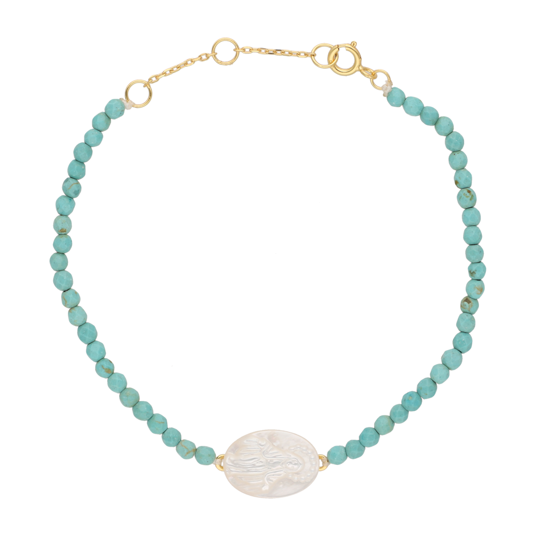 Pulsera piedras Milagrosa plata