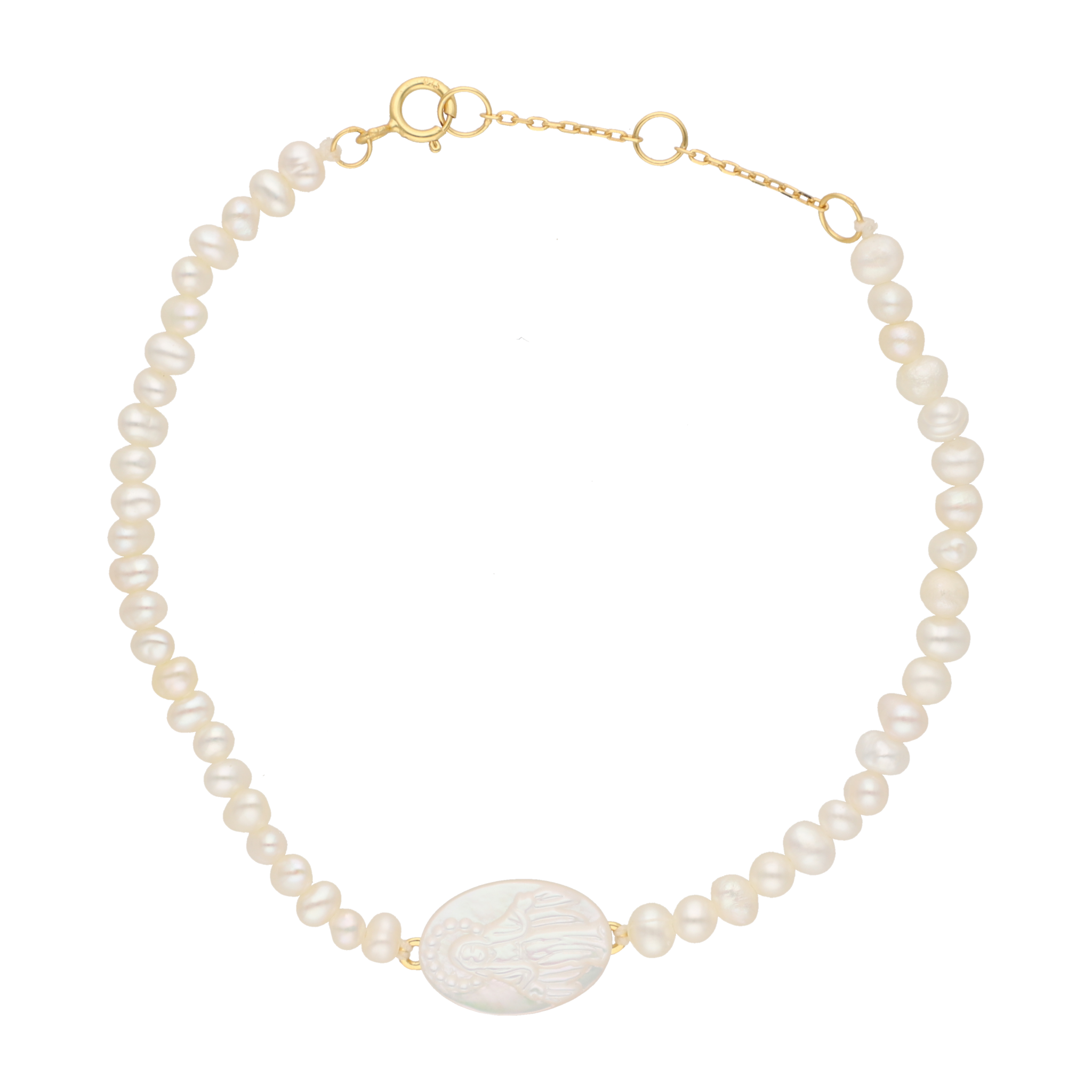 Pulsera piedras Milagrosa plata