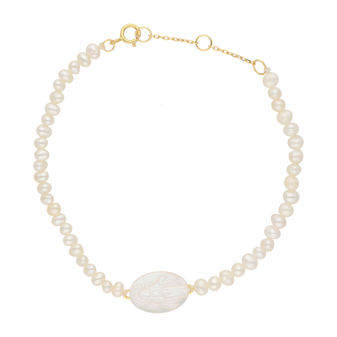 Pulsera piedras Milagrosa plata