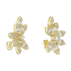 Ear climber multishape marquises circonias plata