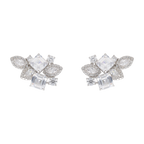 Ear climber multishape circonias plata