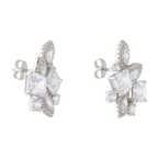 Ear climber multishape circonias plata