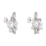 Ear climber multishape circonias plata