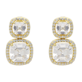 Arete 2 princess circonia plata