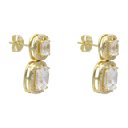 Arete 2 princess circonia plata