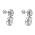 Arete 2 princess circonia plata
