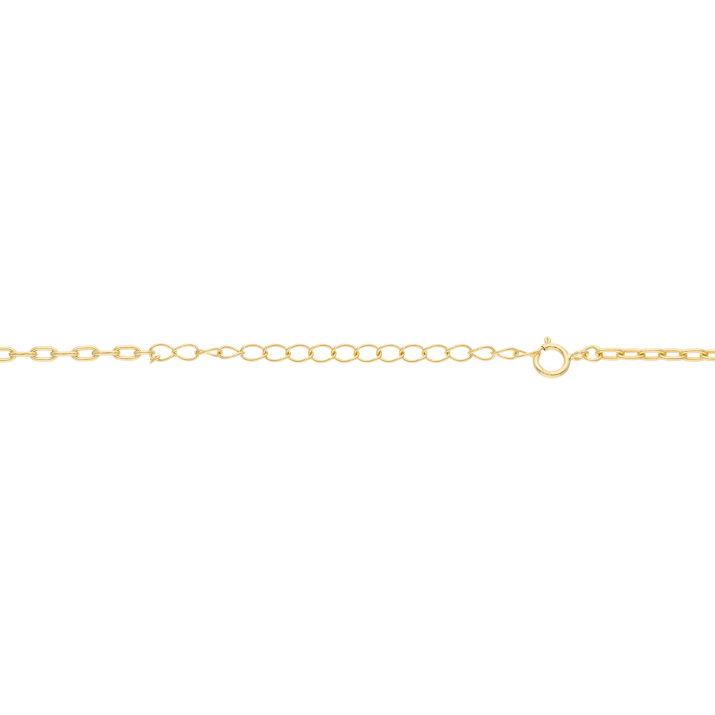 Collar cruz circonias cadena clip plata