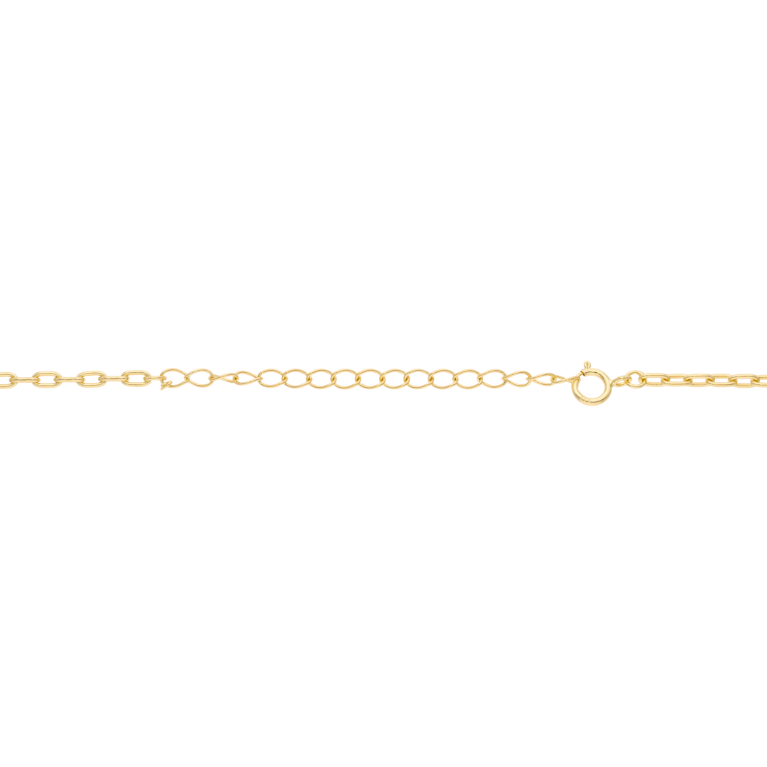 Collar cruz circonias cadena clip plata