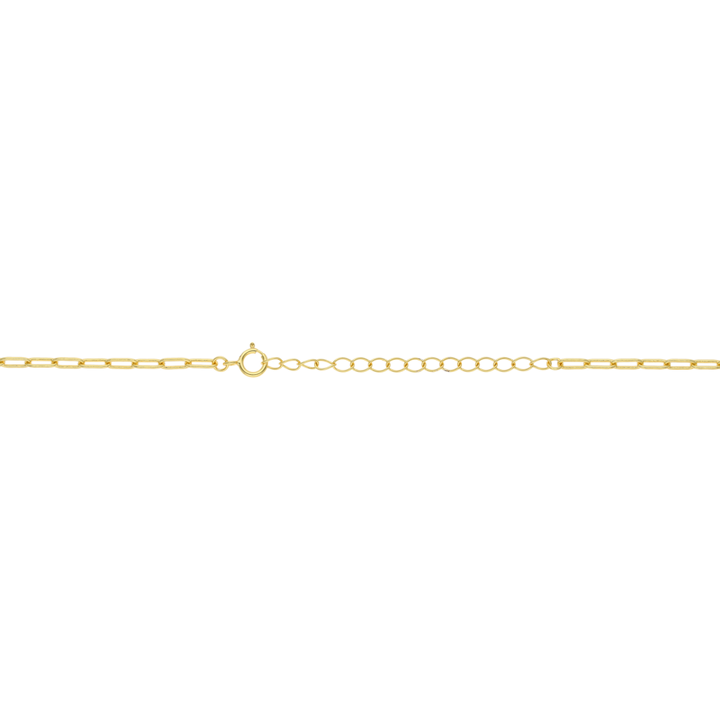Collar cadena clip cruz madre perla plata