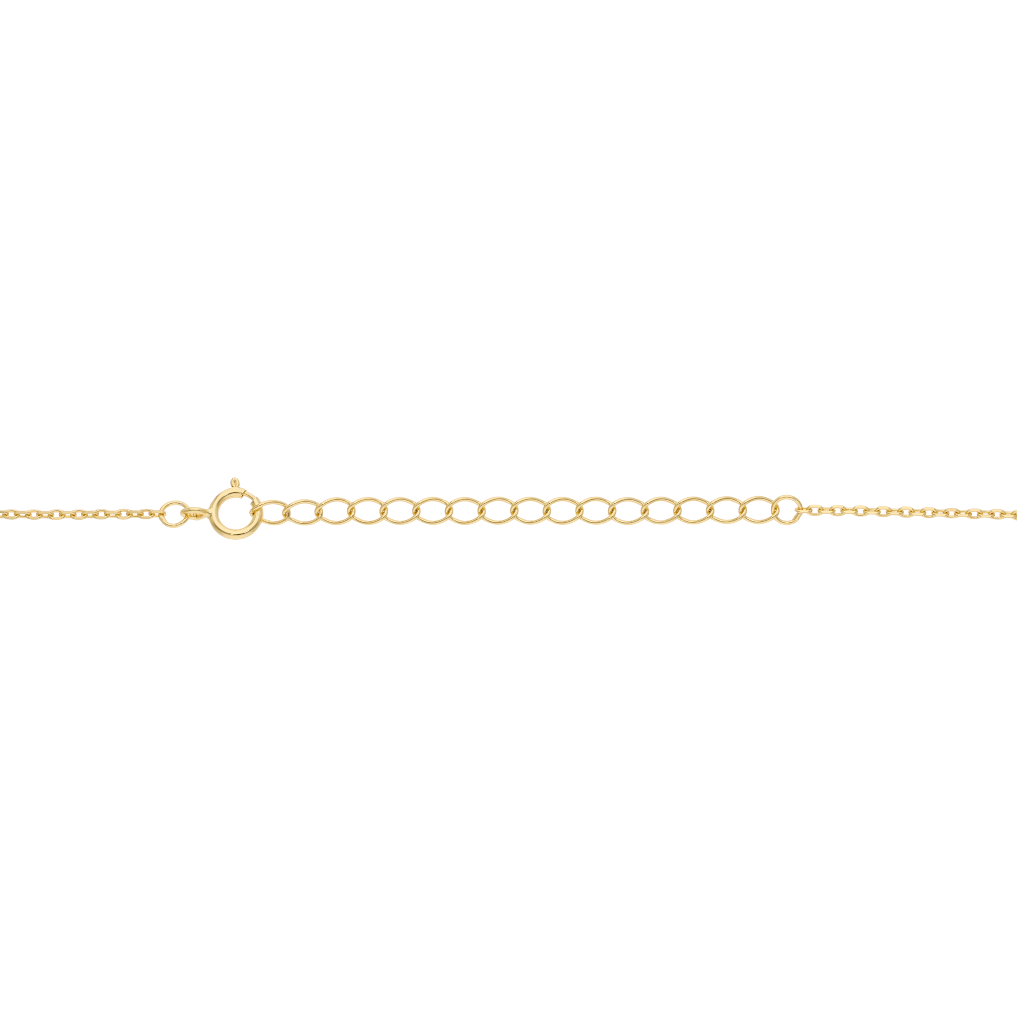 Collar cruz color y bisel circonias blancas