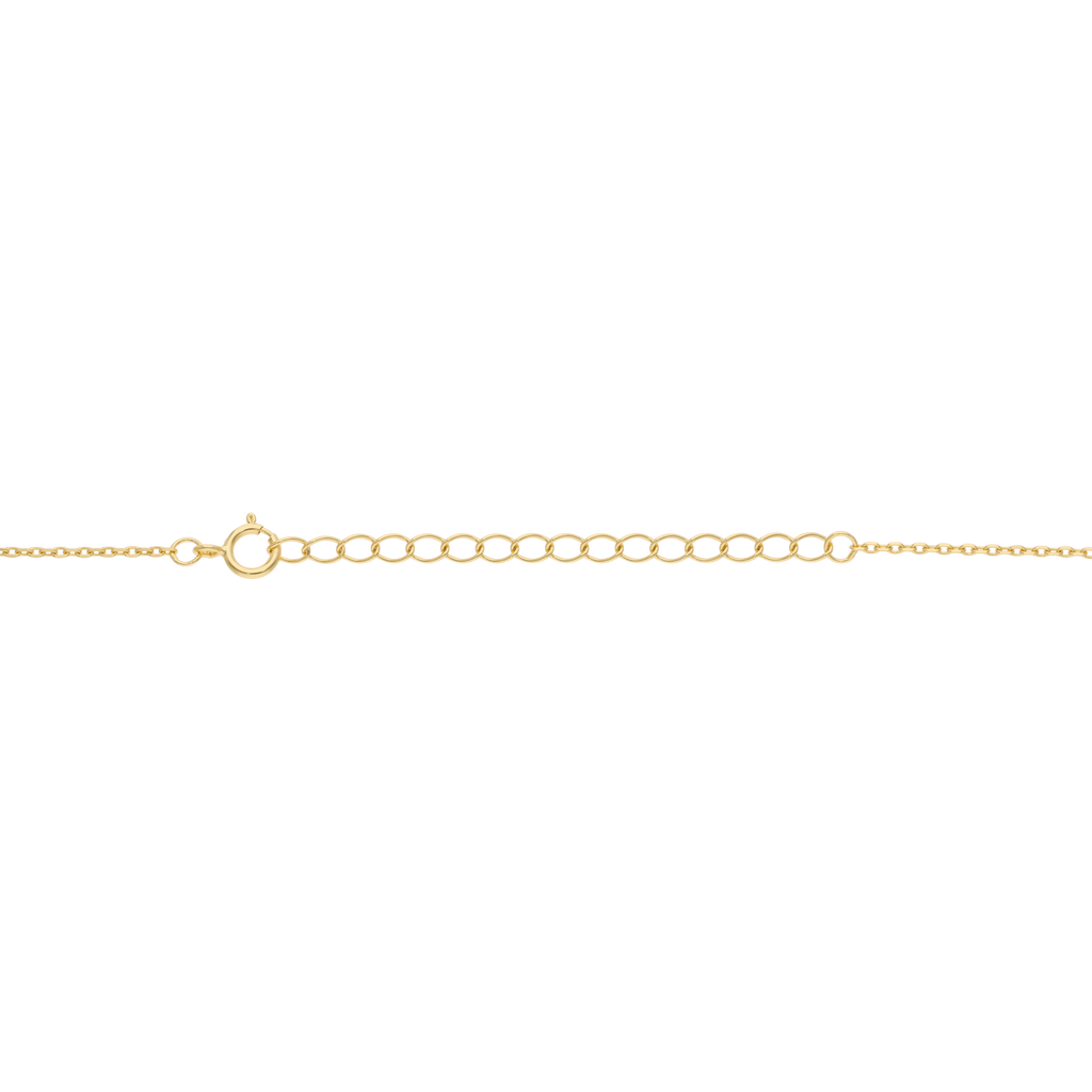 Collar cruz madre perla 6 perlitas plata