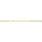 Collar tennis circonia verde central plata