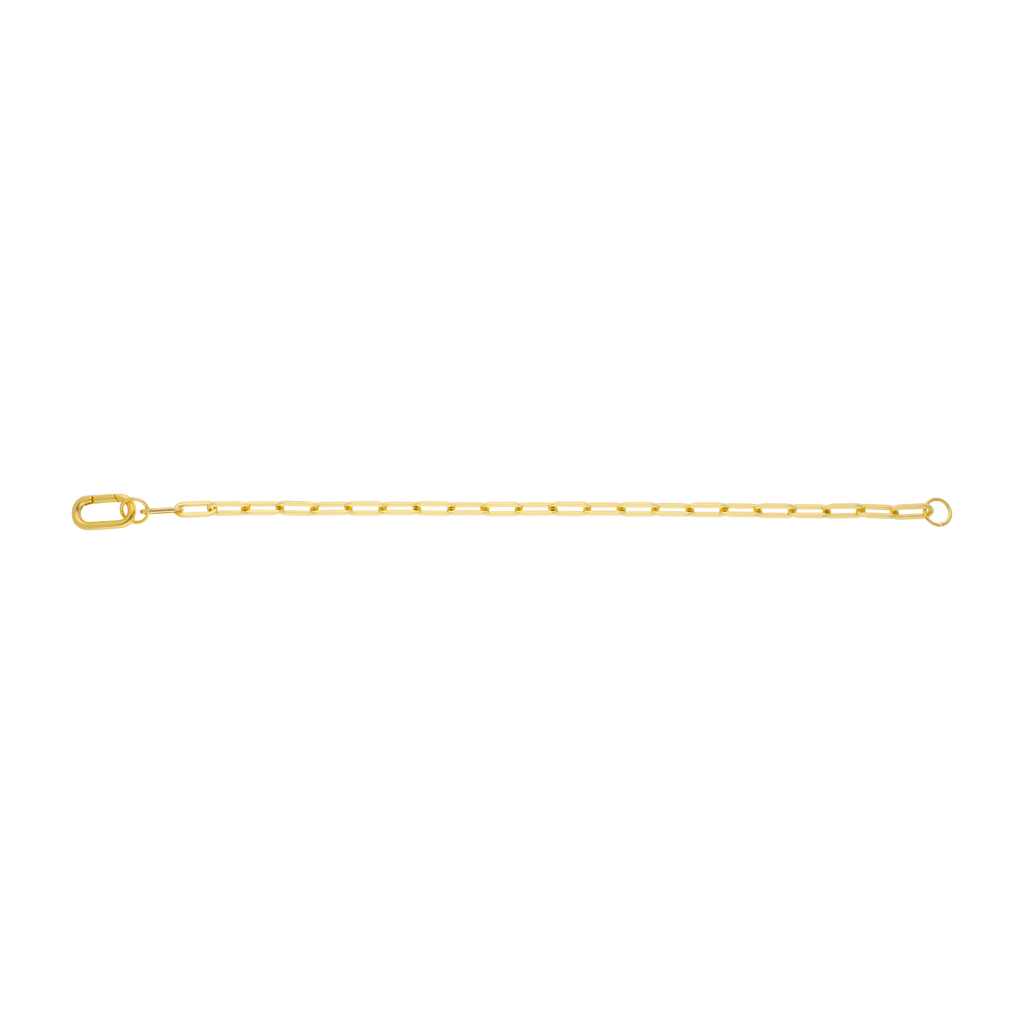 Pulsera clip plata amarilla