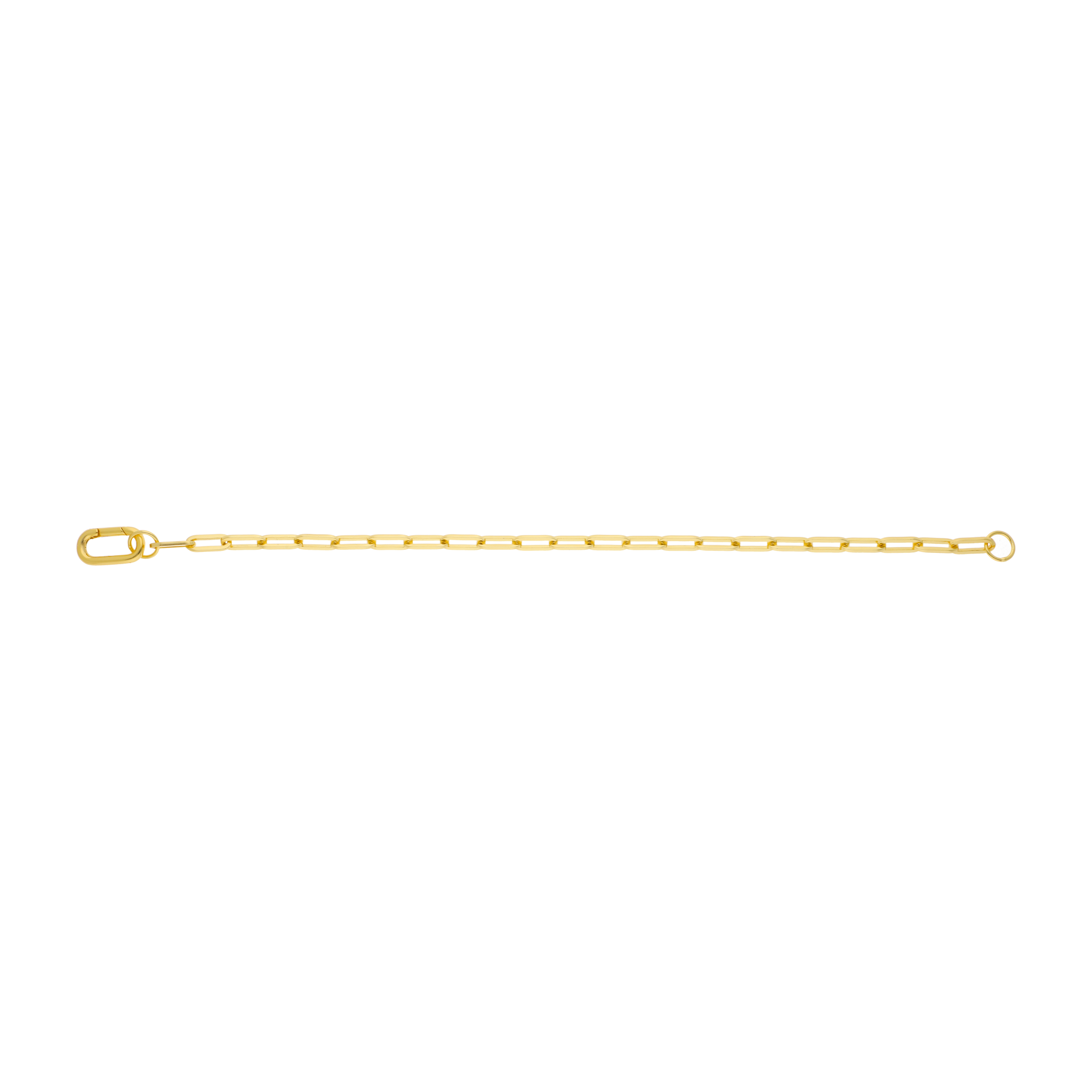 Pulsera clip plata amarilla