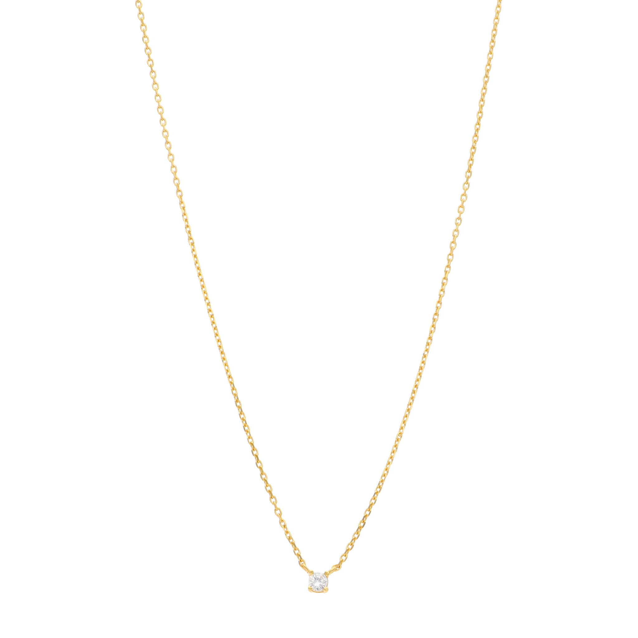 Collar circonia mini plata
