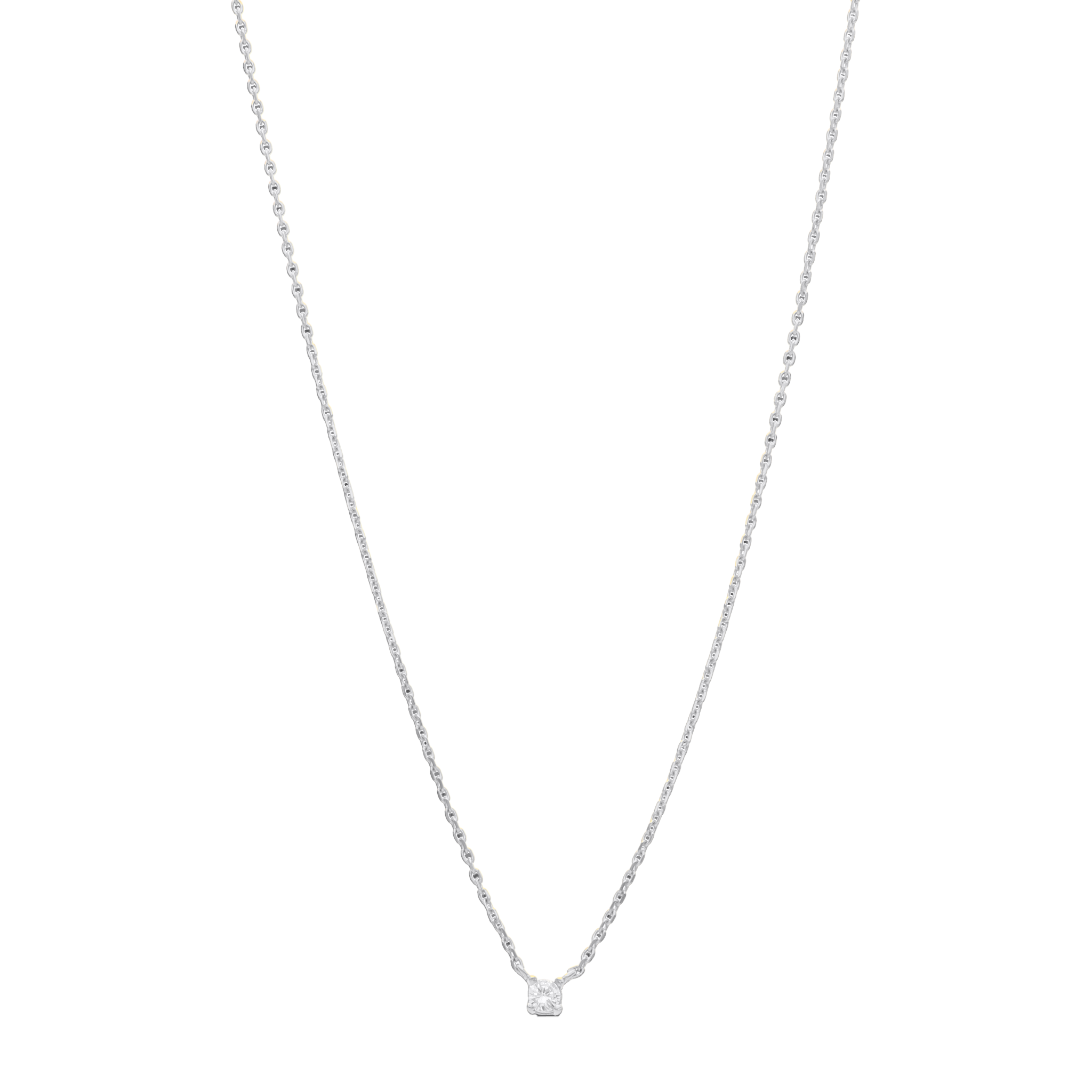 Collar circonia mini plata