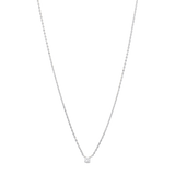 Collar circonia mini plata