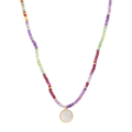 Collar San Benito semipreciosas plata