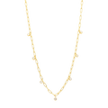Collar clip plata 7 dijes colgantes