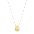 Collar Guadalupe con la luna circonias plata