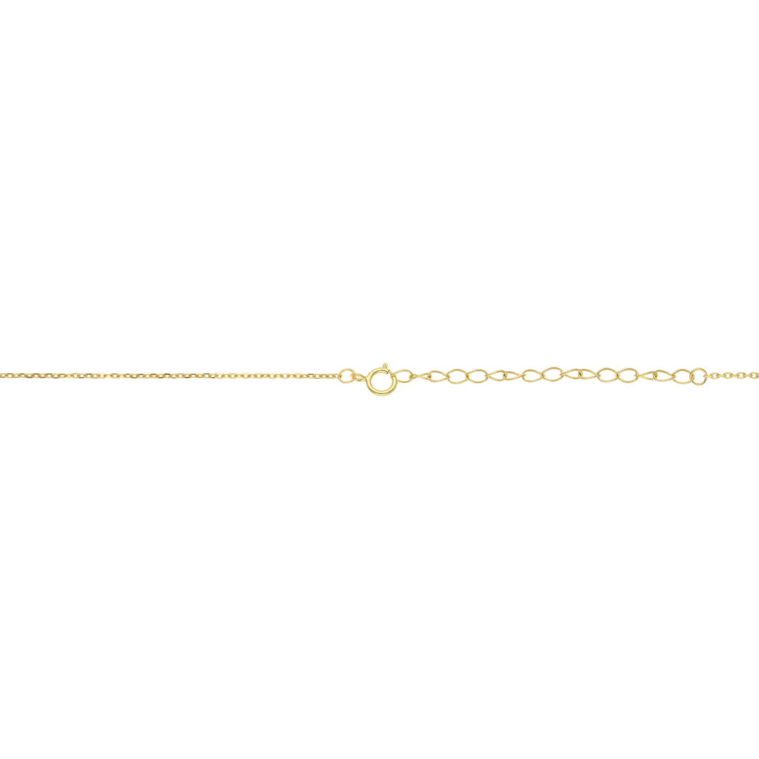 Collar Guadalupe con la luna circonias plata