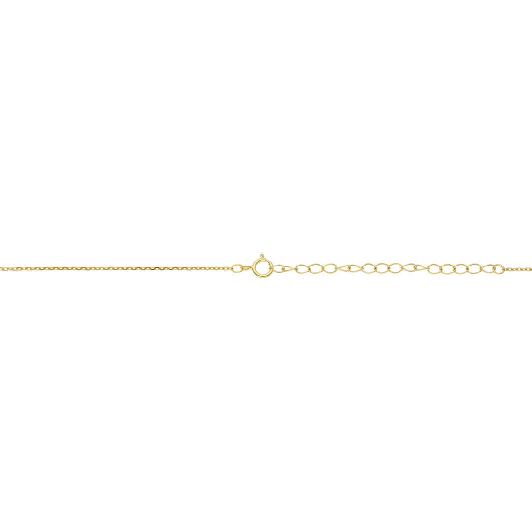 Collar medalla Guadalupe con bisel de circonias