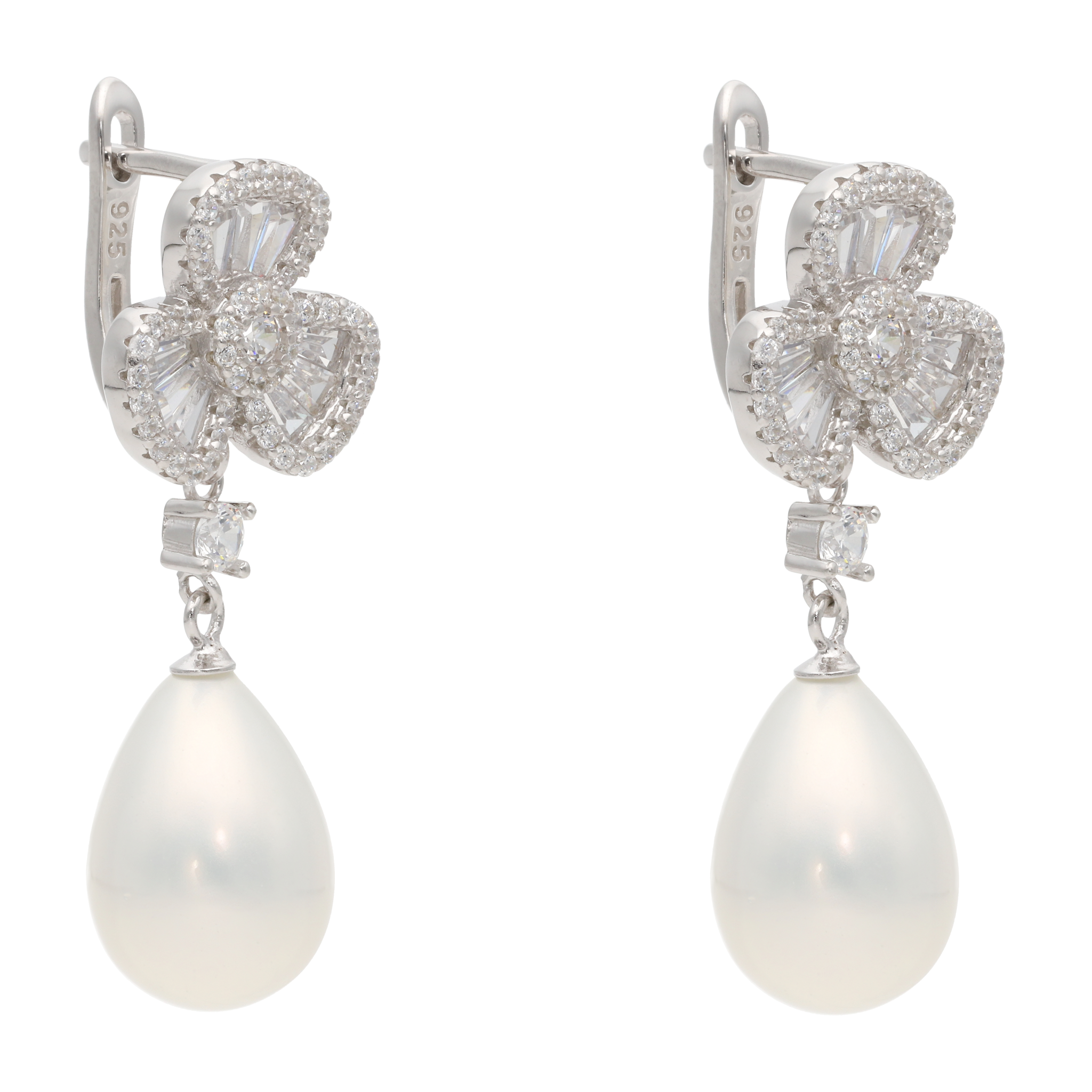 Aretes largos flor petalos perlas/coral/turquesa plata