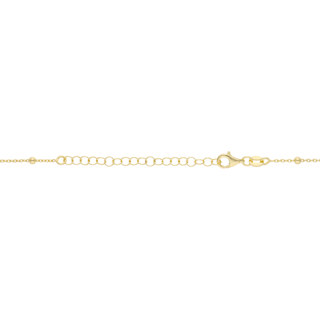 Collar Milagrosa grande ágata y circonias plata