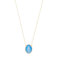 Collar Milagrosa ágata y circonias plata
