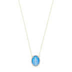 Collar Milagrosa ágata y circonias plata