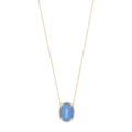Collar Guadalupe ágata y circonias plata