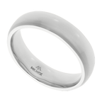 Argollas sólidas lisas oro blanco 14K