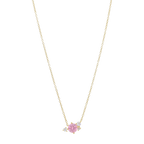 Set circonia rosa plata amarilla