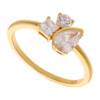 Set anillo y broquel circonias multishape plata