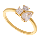 Set anillo y broquel circonias multishape plata