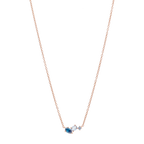 Set circonias azules plata rosa
