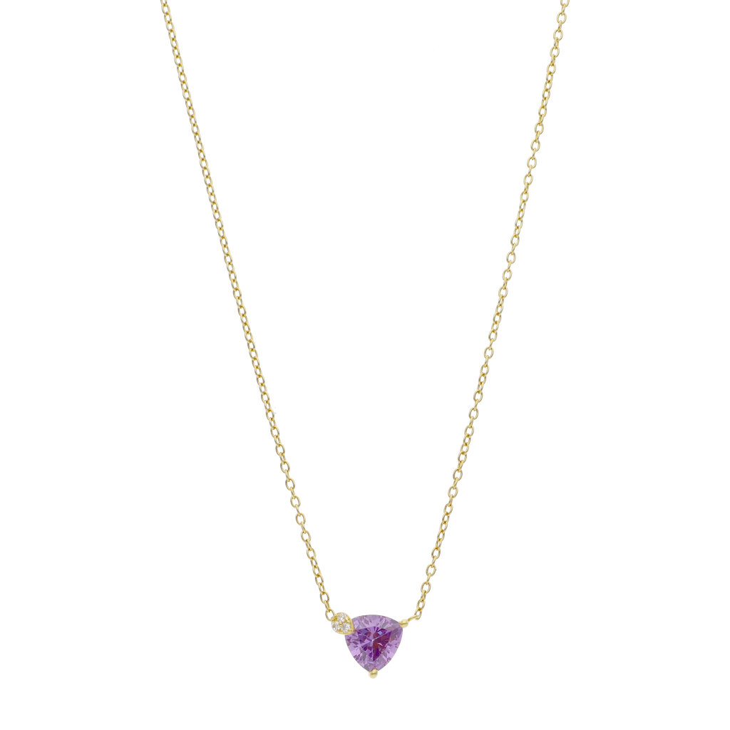 Set circonia trillon morada plata amarilla