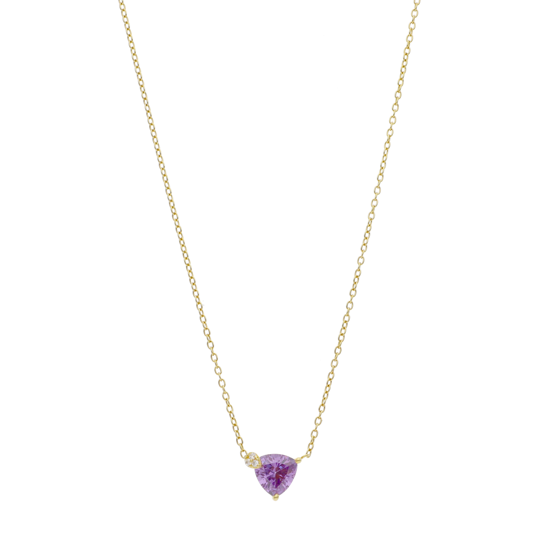 Set circonia trillon morada plata amarilla