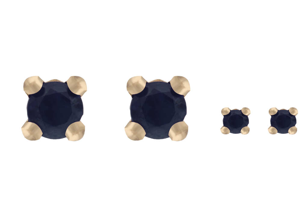 Broquel zafiro 14K