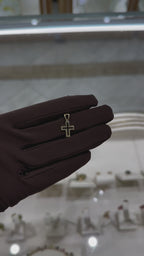 Cruz bisel oro 14K