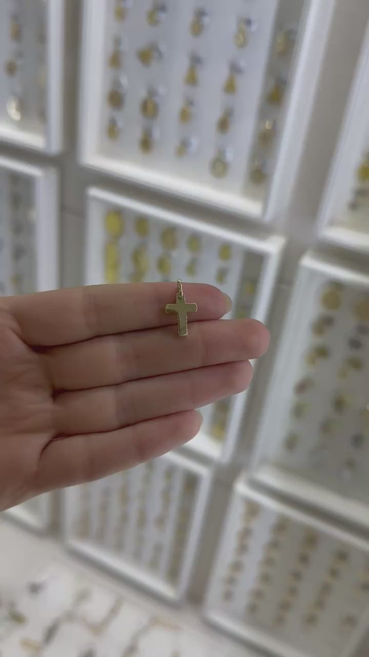Cruz mini lisa 14K
