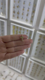 Cruz mini lisa 14K