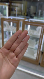 Arracadas circonias oro blanco 10K