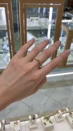 Anillo oro rosa 14K
