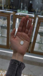 Collar medalla oval Sagrado Corazon