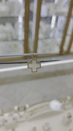 Cruz madre perla 14K