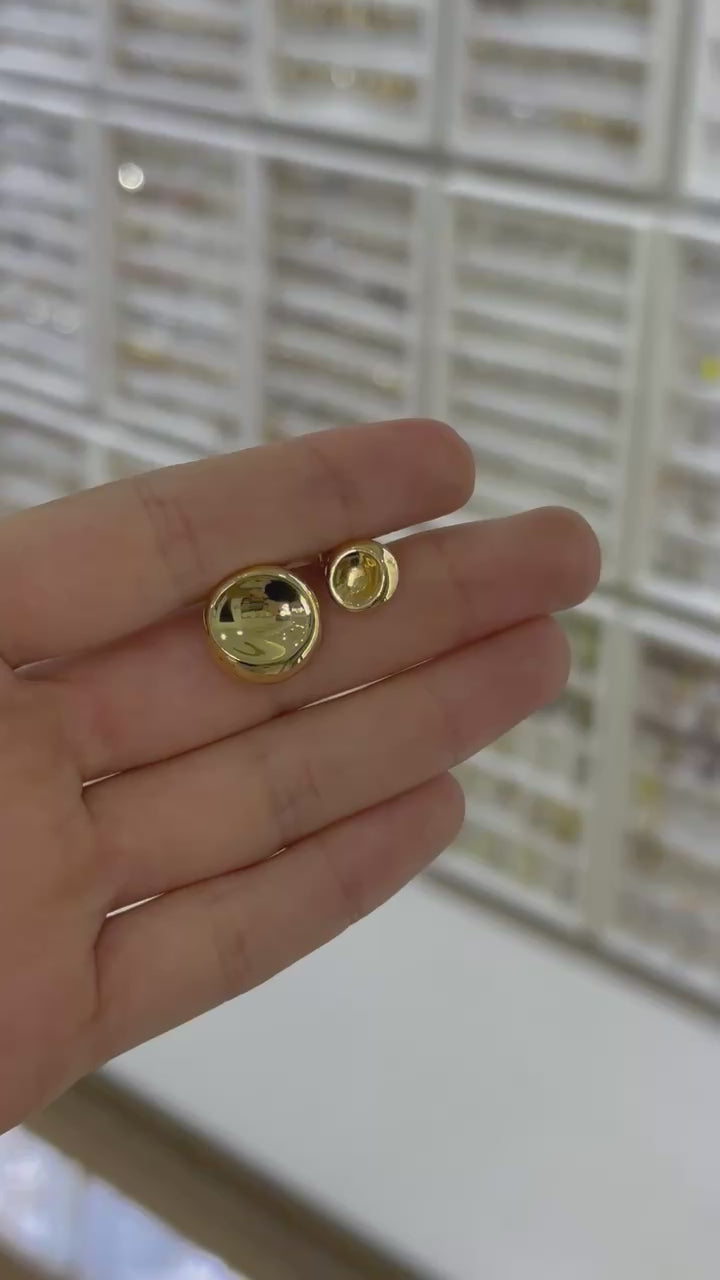 Broquel aplastado 14K